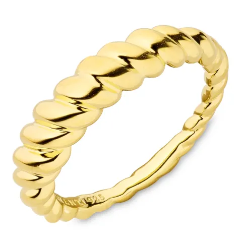 ring i förgyllt silver