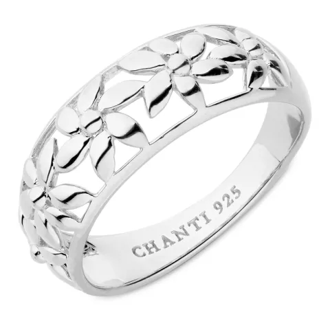 blommor ring i silver