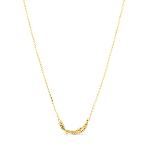 halsband i förgyllt silver - Lumé Etched