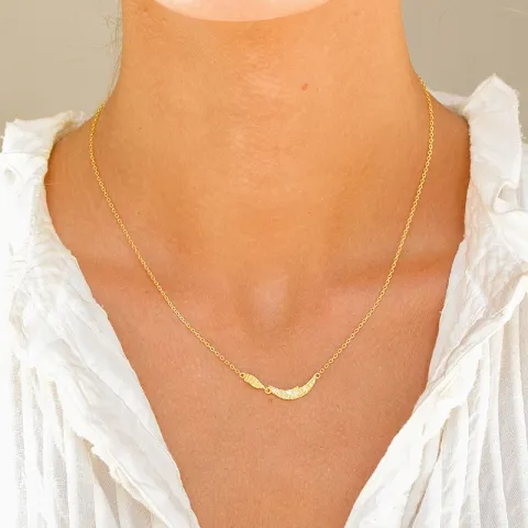 halsband i förgyllt silver - Lumé Etched