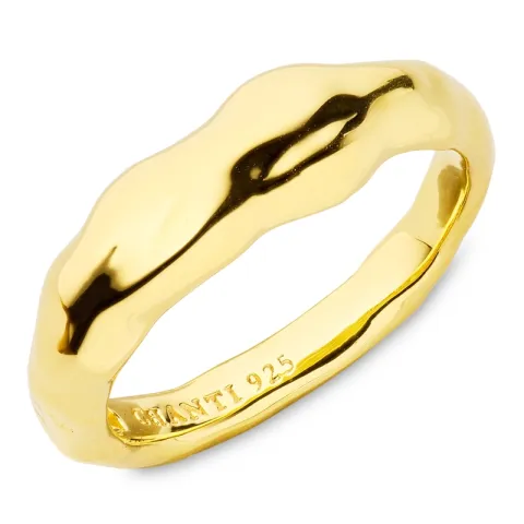 ring i förgyllt silver
