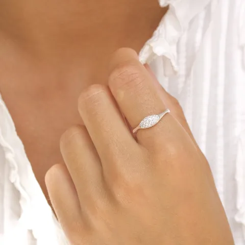 zirkon ring i silver - Lumé Illume