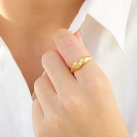 ring i förgylld mässing - Eliné