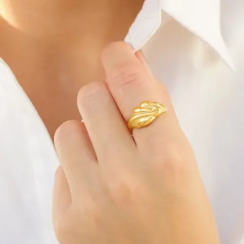 ring i förgylld mässing - Eliné