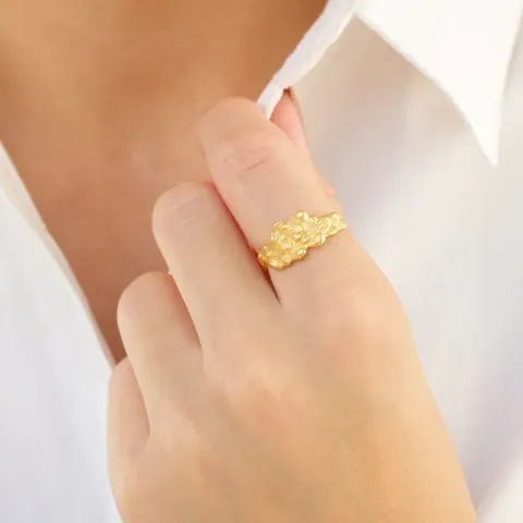 ring i förgylld mässing - Eliné