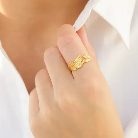 ring i förgylld mässing - Eliné