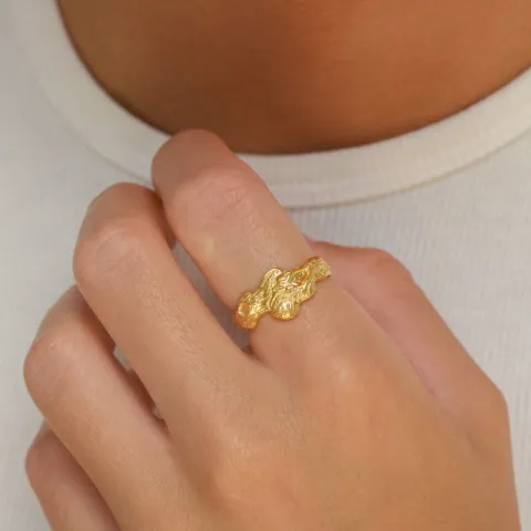 ring i förgylld mässing - Eliné