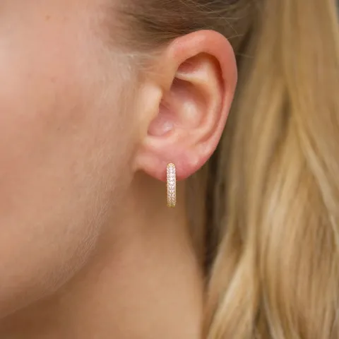 zirkon creol i förgylld mässing - Eliné