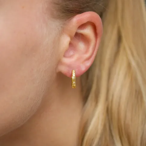 zirkon creol i förgylld mässing - Eliné