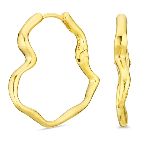 hjärta creol i förgylld mässing - Eliné