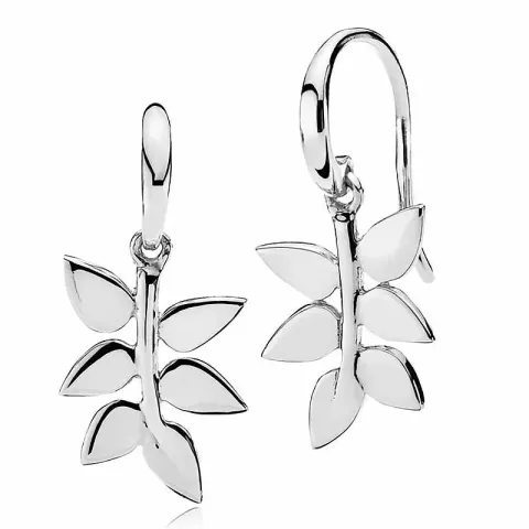 stora Izabel Camille Poetry blad örhängen i silver