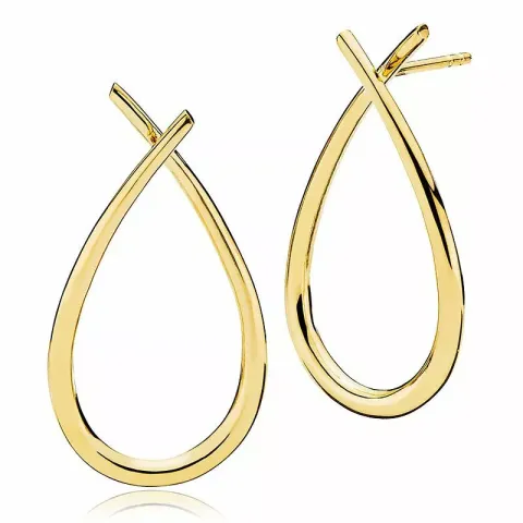 Izabel Camille Attitude örhängen i förgyllt silver