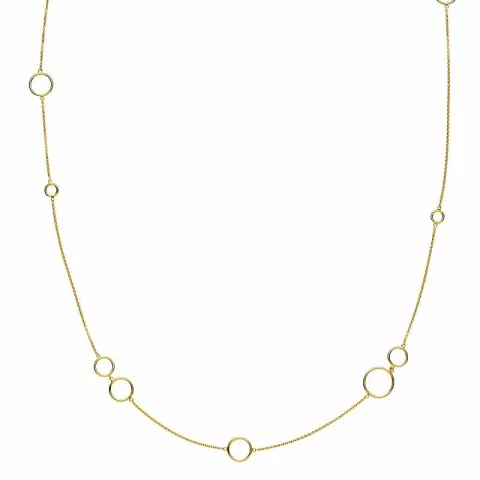 Izabel Camille Metropol cirkel halsband i förgyllt silver