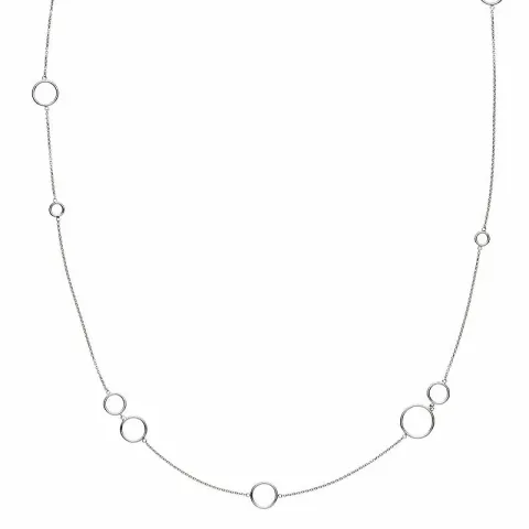 Izabel Camille Metropol cirkel halsband i silver