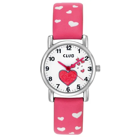 rosa Club time barnklocka