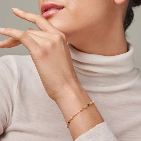 Enamel Lola Dreamy armband i förgyllt silver multifärgat emalj