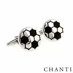 Fotboll manschettknappar i Rostfritt stål