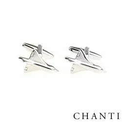 Man flygmaskin manschettknappar i Rostfritt stål