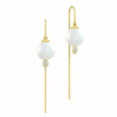 Julie Sandlau Ariel Chandeliers örhängen i silver med 22 karat förgyllning