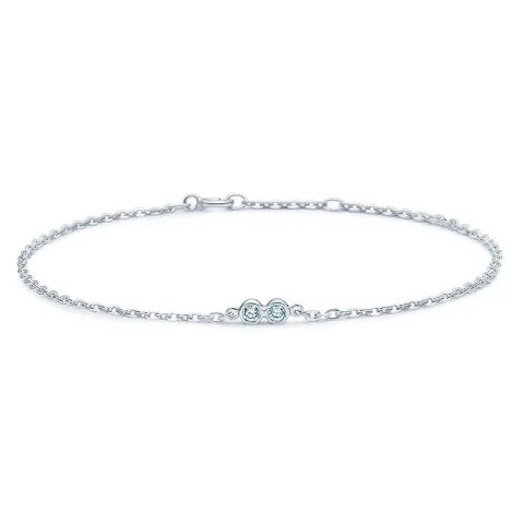 ID Fine Capella armband i silver vit zirkon