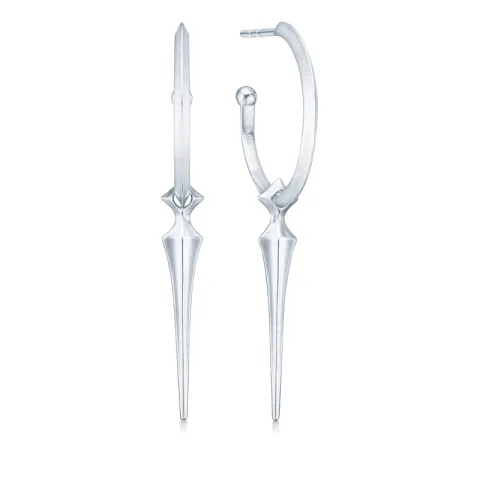 ID Fine IDH005SL Spear hoops i silver