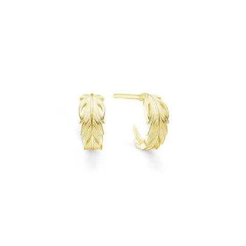 ID Fine IDH007GD Raven mini hoops i förgyllt silver