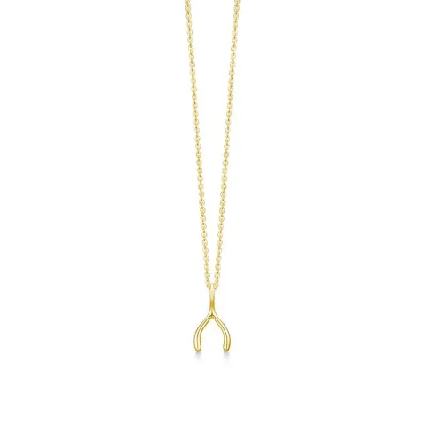 ID Fine IDN004GD Wishbone halsband i förgyllt silver