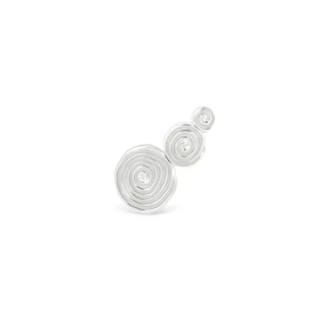 ID Fine IDS070SLRight Coil Triple 1/2 par örhängen i silver