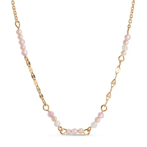 Enamel Claire halsband i förgyllt silver multifärgat zirkon