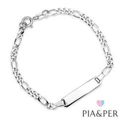 Pia och Per armband i silver