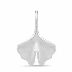 Julie Sandlau Ginkgo blad hängen i satinrhodinerat sterlingsilver