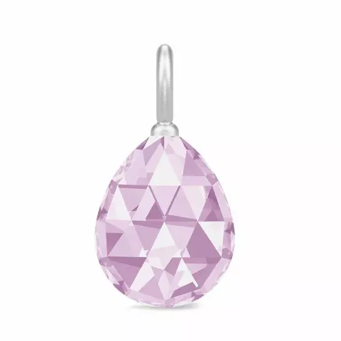 Julie Sandlau Ballerina lila kristal hängen i satinrhodinerat sterlingsilver lila kristal