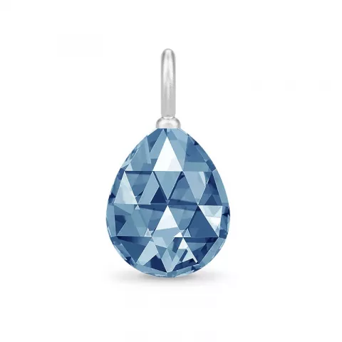 Julie Sandlau kristal hängen i silver blå kristal
