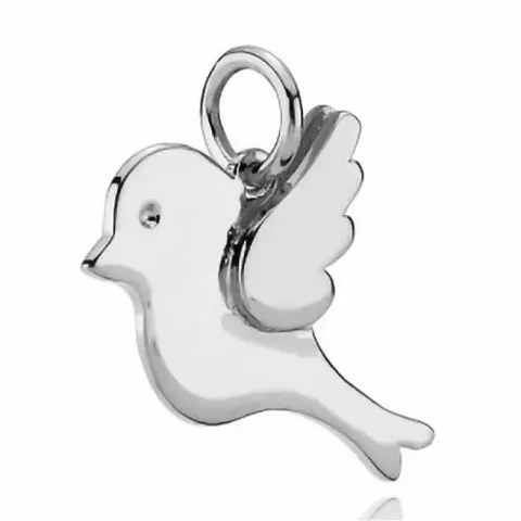 Izabel Camille fåglar hängen i rhodinerat silver