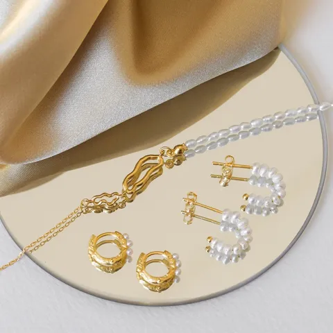 Enamel Juliana armband i förgyllt silver sort emalj