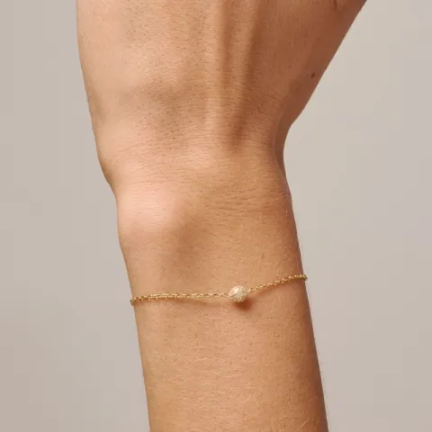 Enamel Balloon Sparkle armband i förgyllt silver