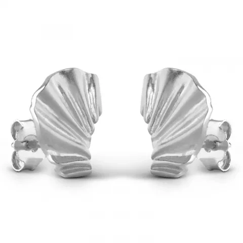 Enamel Mini Wave örhängen i silver