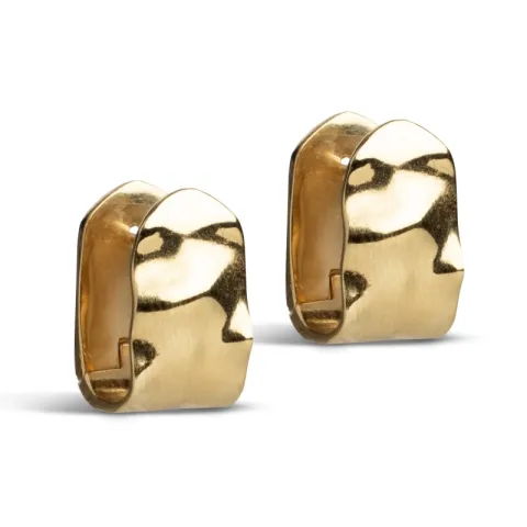 Enamel Ziva creol i förgyllt silver