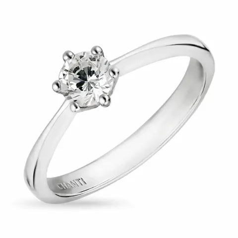 Kollektionsprov zirkon ring i silver