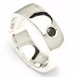 Kollektionsprov diamant ring i silver