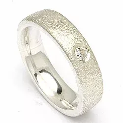 Kollektionsprov zirkon ring i silver