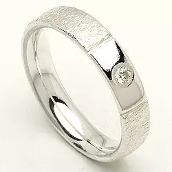 Kollektionsprov zirkon ring i silver