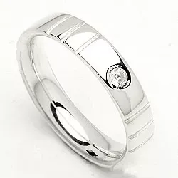 Kollektionsprov zirkon ring i silver