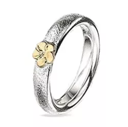 Kollektionsprov blommor ring i silver och vanl. guld