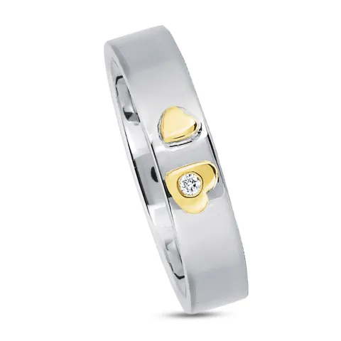 Kollektionsprov zirkon ring i silver och vanl. guld