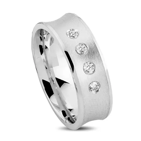 Kollektionsprov zirkon ring i silver