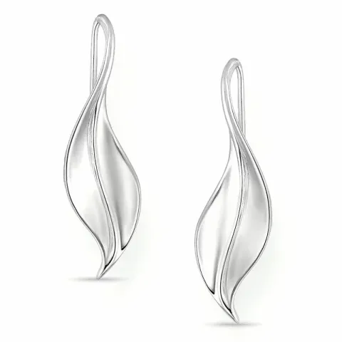 Kollektionsprov blad örhängen i silver