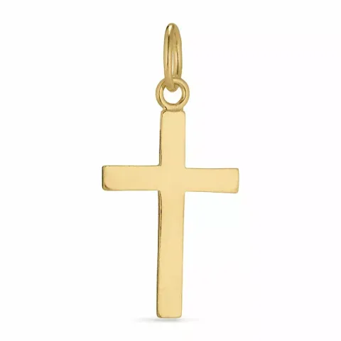 Kollektionsprov kors hängen i förgyllt silver