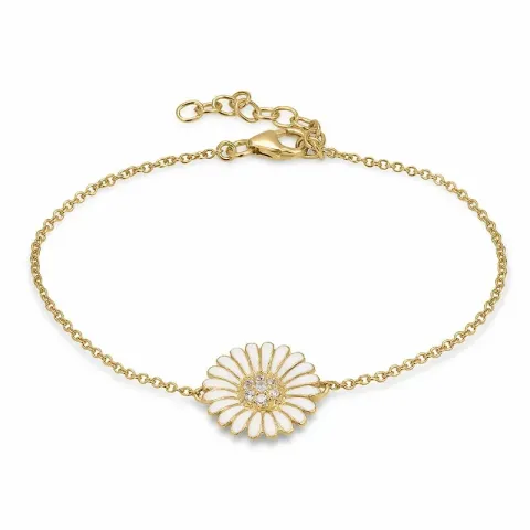 Kollektionsprov prästkrage zirkon armband i förgyllt silver - Matilda