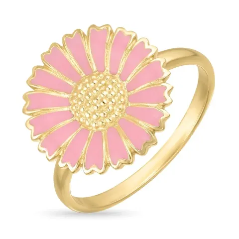 Kollektionsprov prästkrage rosa ring i förgyllt silver - Marie